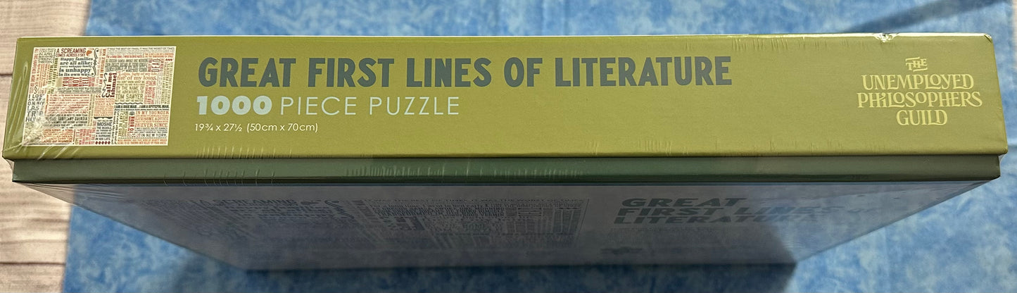 Great First Lines of Literature 1,000 Piece Puzzle