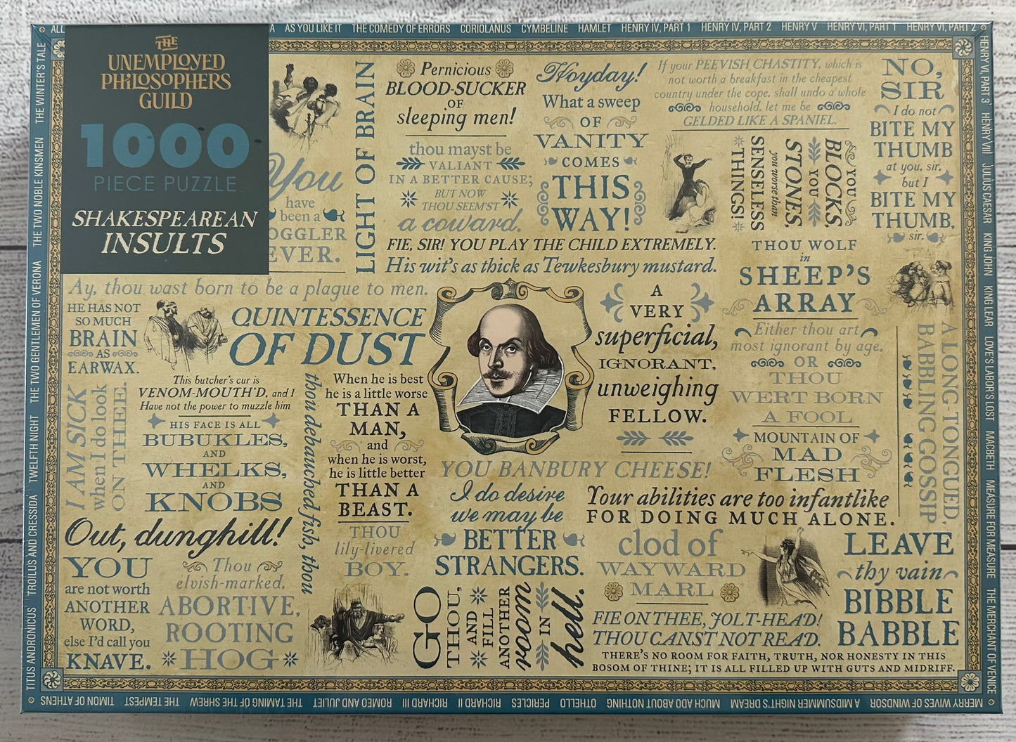 Shakespearean Insults 1,000 Piece Puzzle