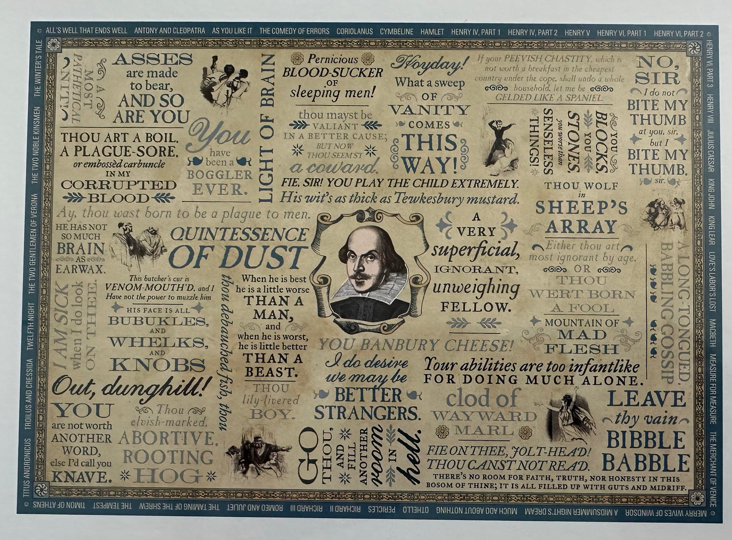 Shakespearean Insults 1,000 Piece Puzzle