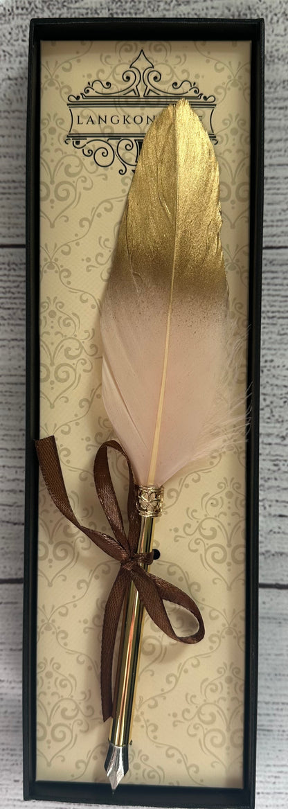 Gift Boxed Feather Pen