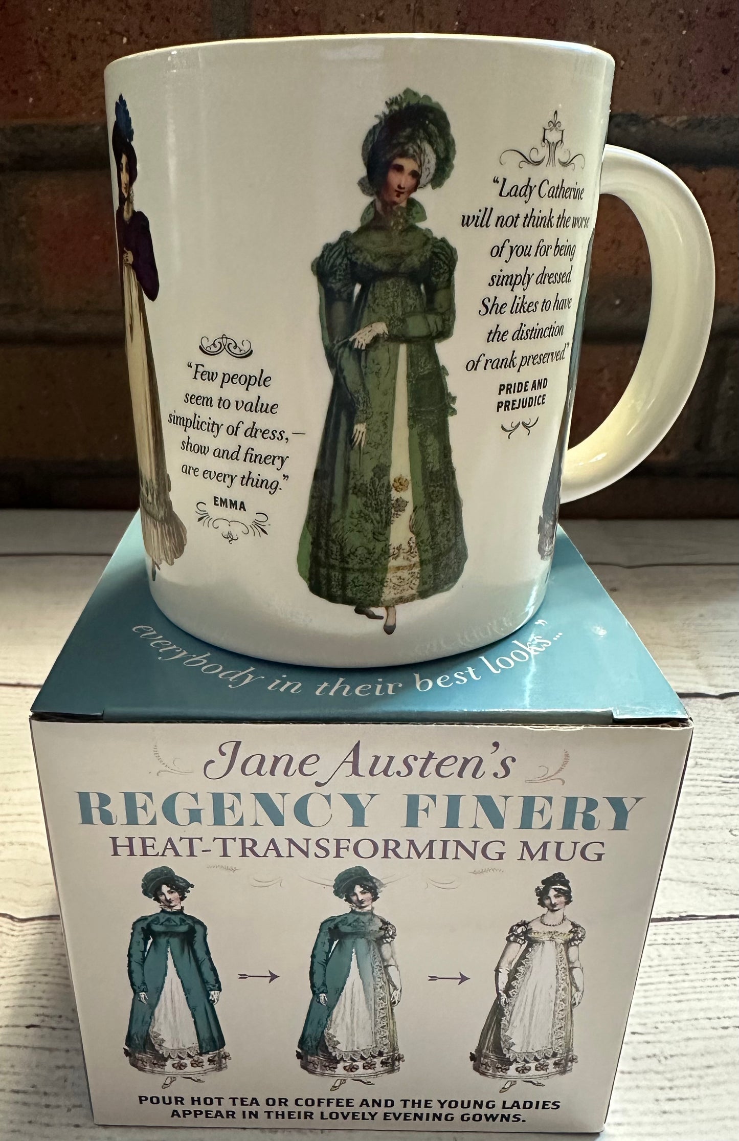 Jane Austen's Regency Finery Heat-Transforming Mug