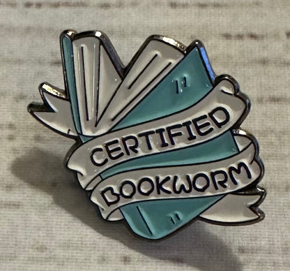 Enamel Book Themed Pins (1-inch)