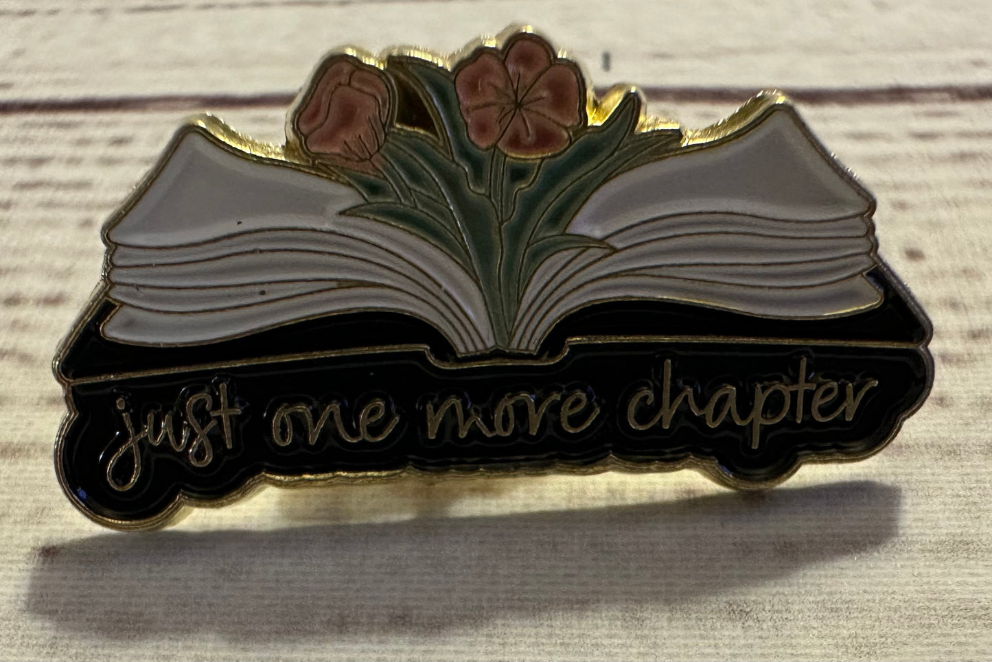 Enamel Book Themed Pins (1-inch)