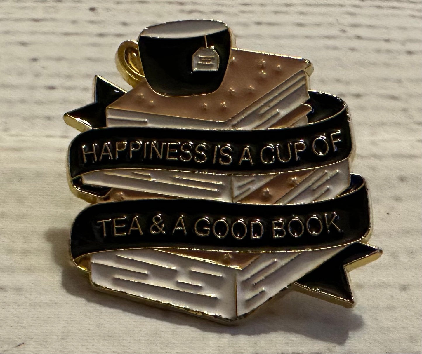 Enamel Book Themed Pins (1-inch)