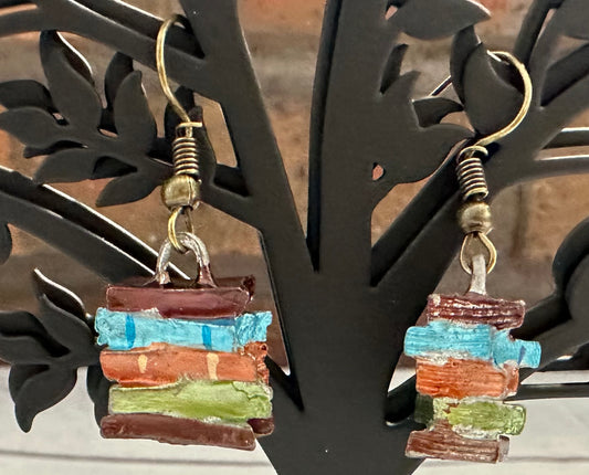 Tiny Books --Earrings