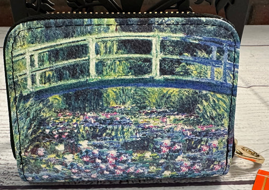 Monet Water Lily Pond Zipper Wallet