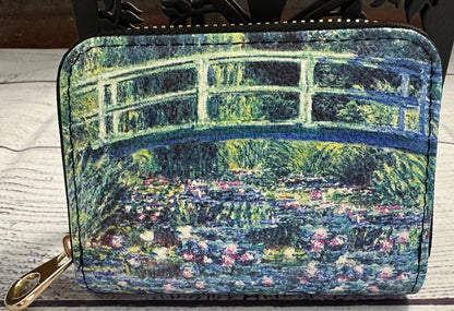 Monet Water Lily Pond Zipper Wallet