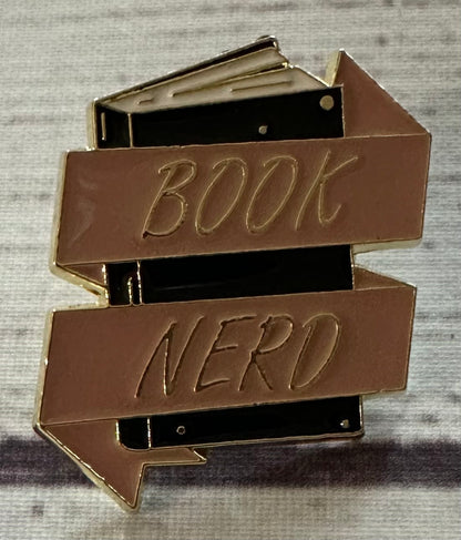 Enamel Book Themed Pins (1-inch)