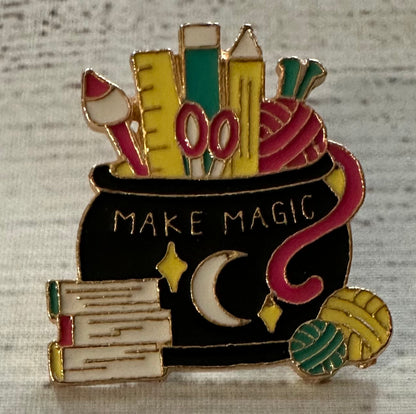 Enamel Book Themed Pins (1-inch)