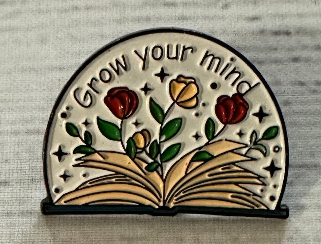 Enamel Book Themed Pins (1-inch)