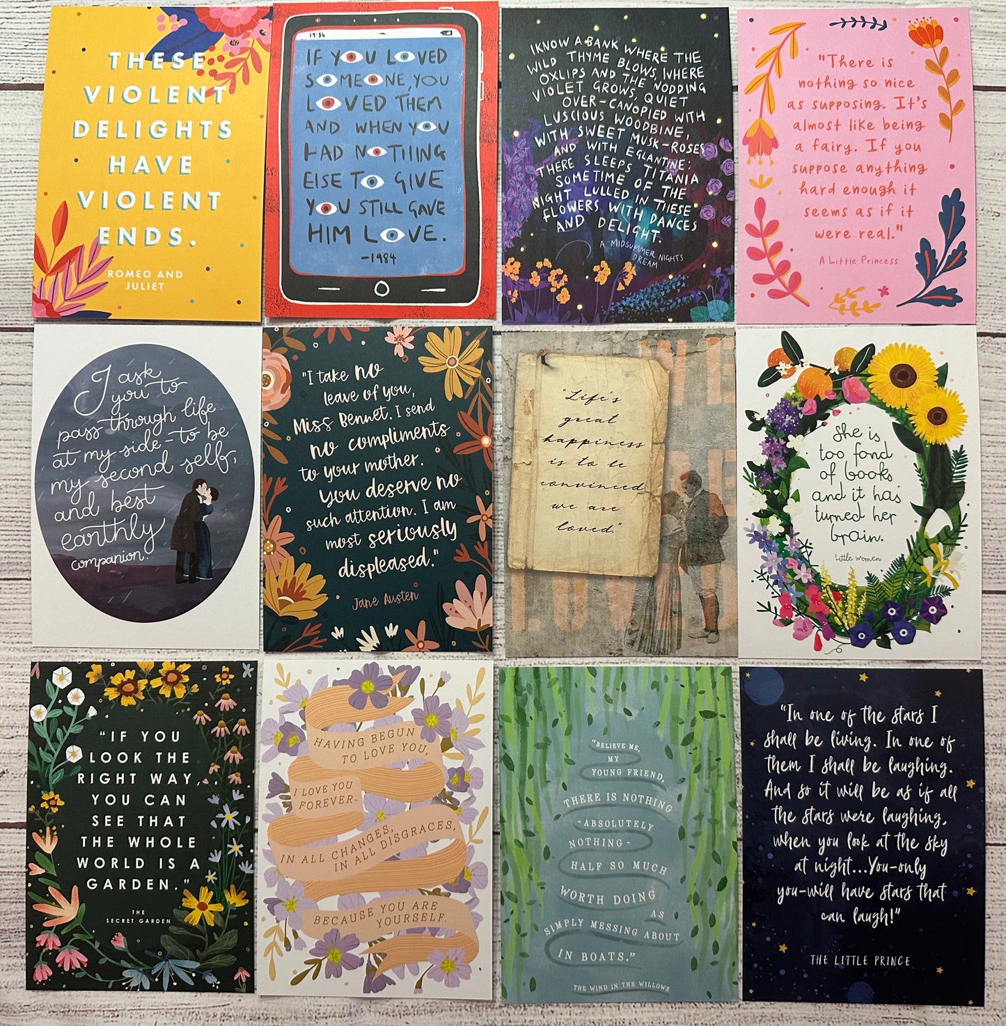Classic Quotes Postcard Set (12)