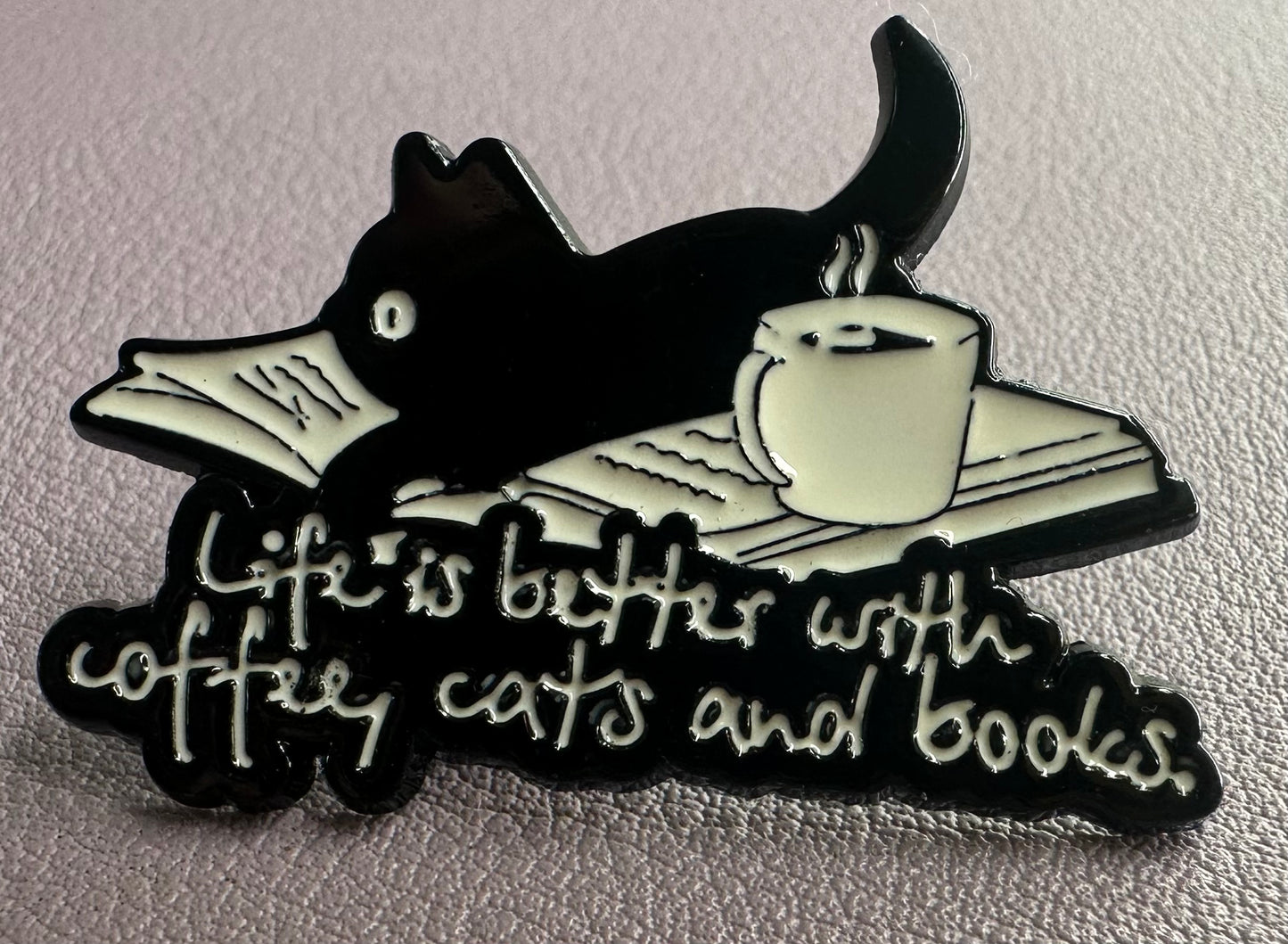 Enamel Book Themed Pins (1-inch)