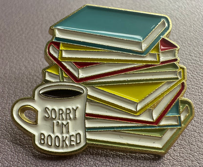 Enamel Book Themed Pins (1-inch)