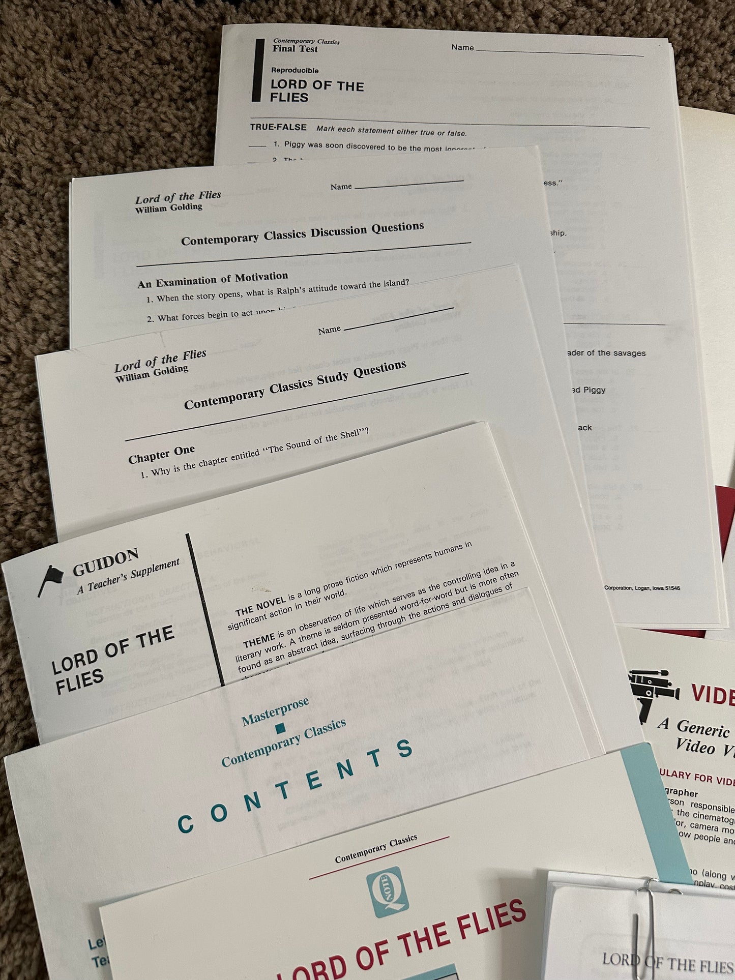 Lord of the Flies Teaching Unit