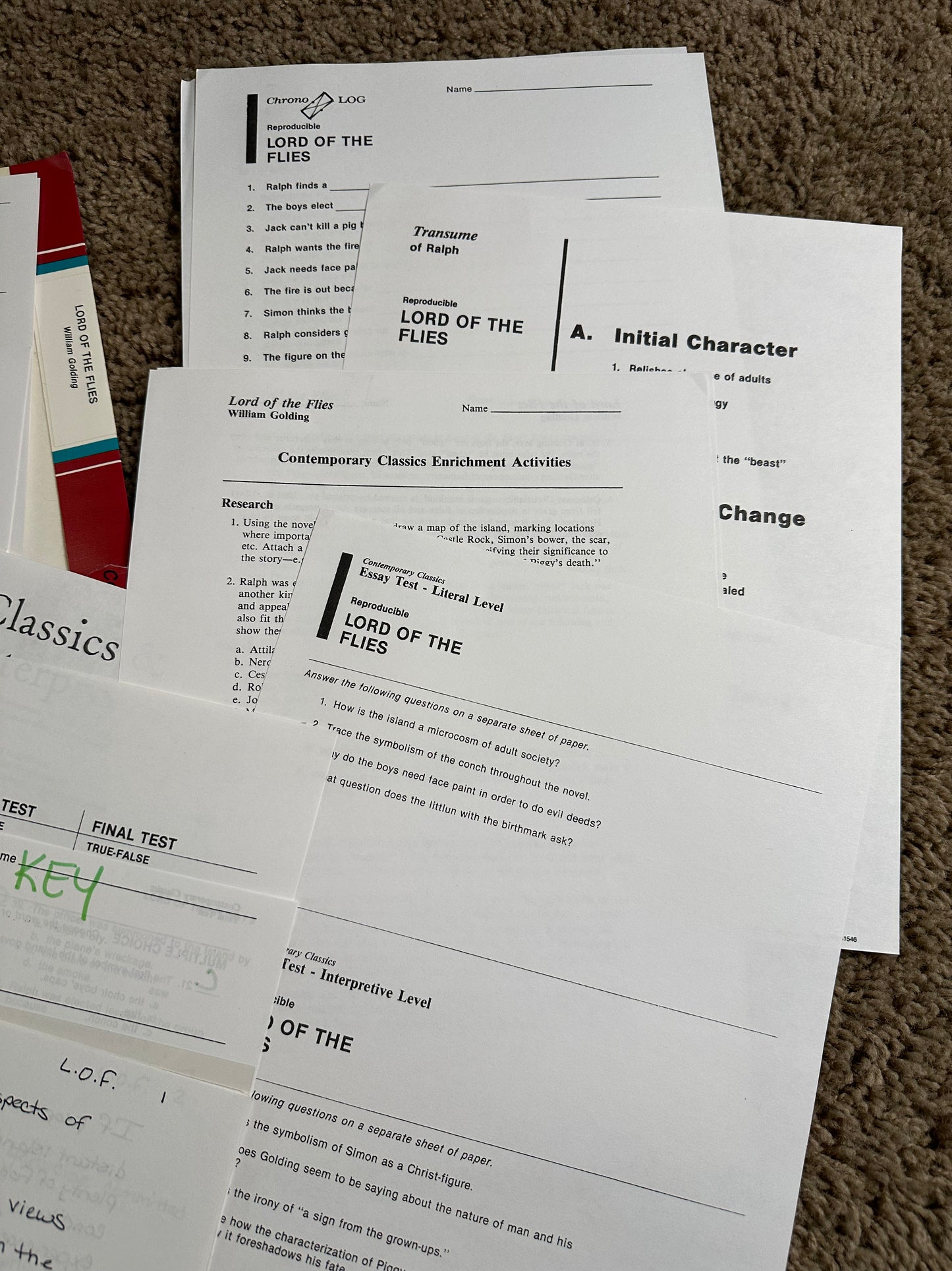 Lord of the Flies Teaching Unit