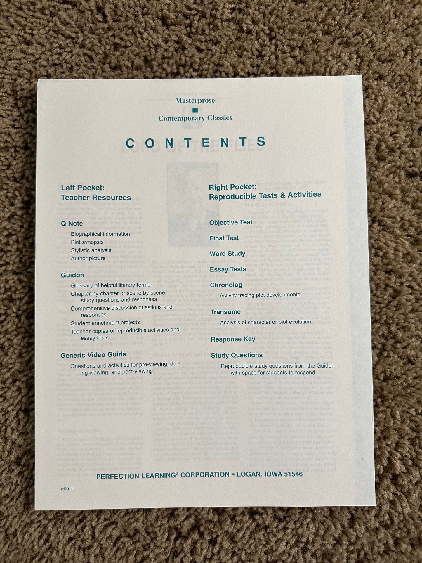 Lord of the Flies Teaching Unit