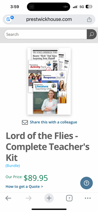 Lord of the Flies Teaching Unit
