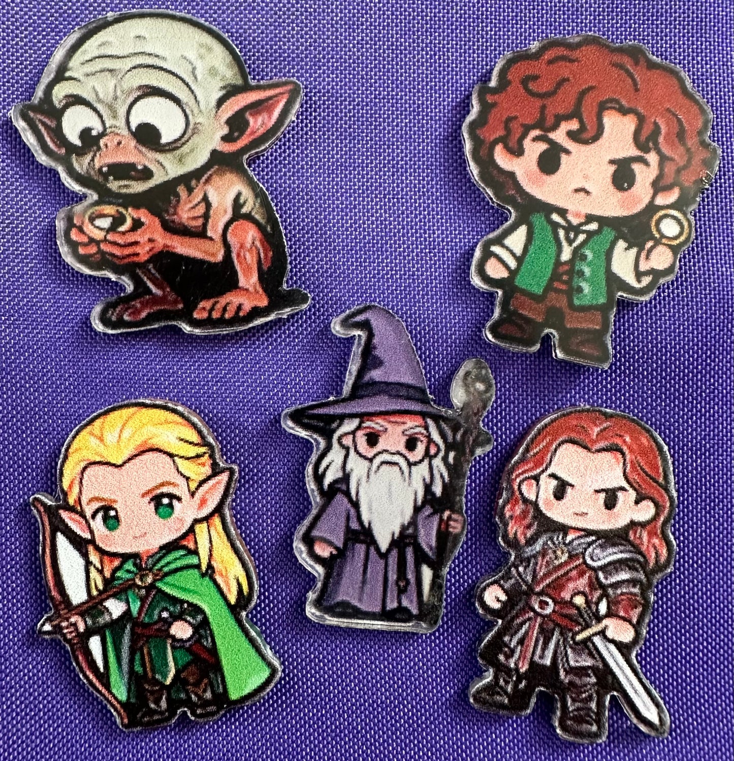Books, Movies, and Music Themed Pins (1-inch)