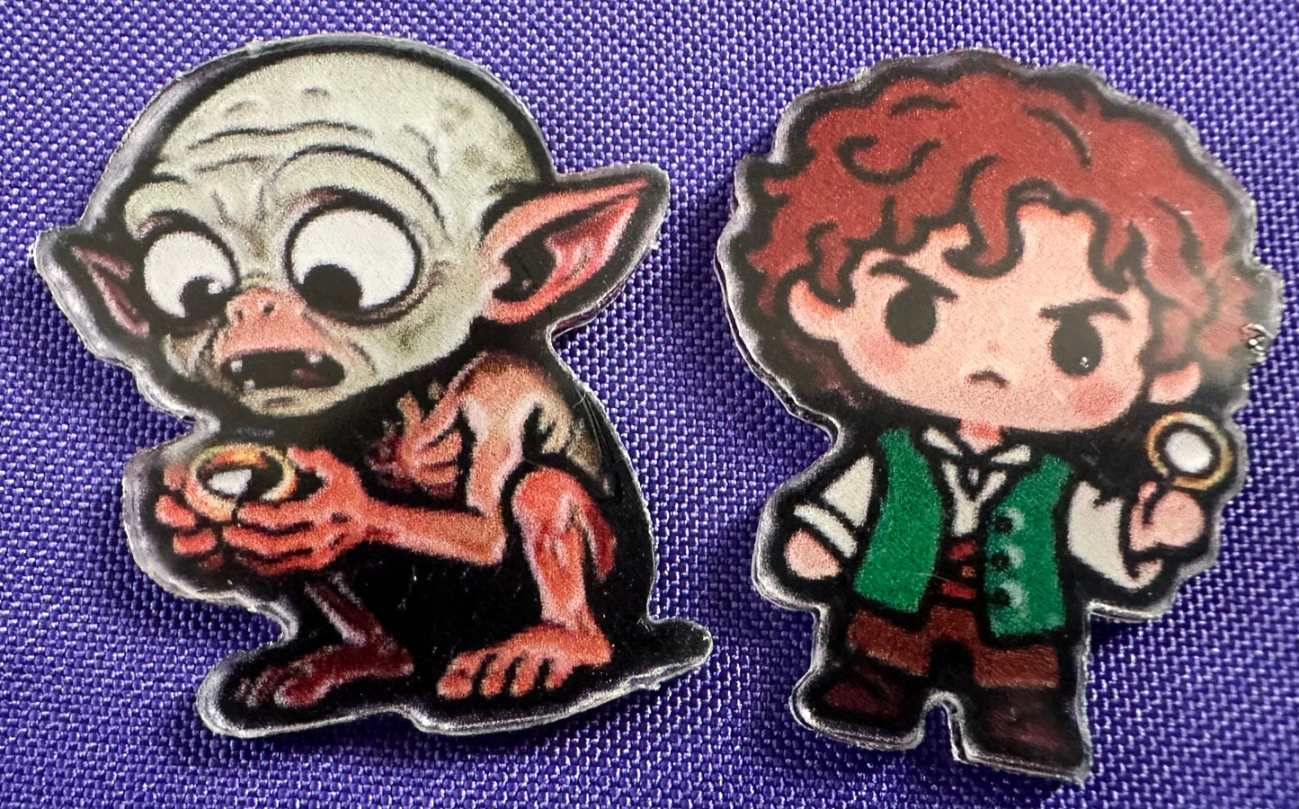 Books, Movies, and Music Themed Pins (1-inch)