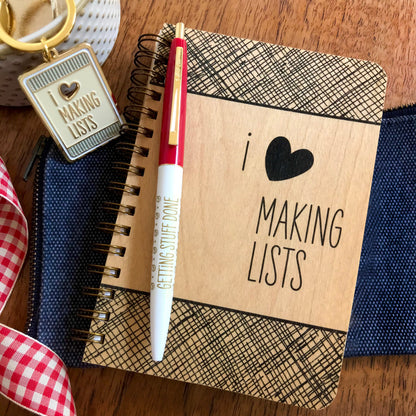 Making Lists Pocket-Size Wood Notebook
