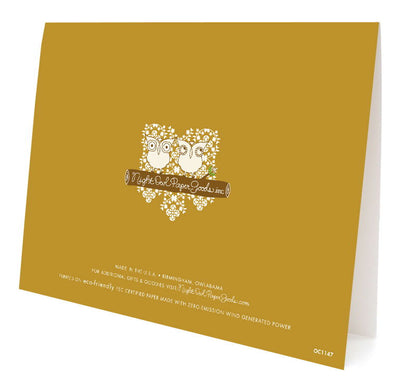 Golden New Year Holiday Card