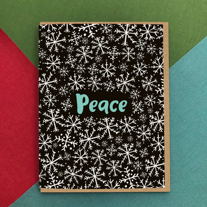 Snowy Peace Holiday Card