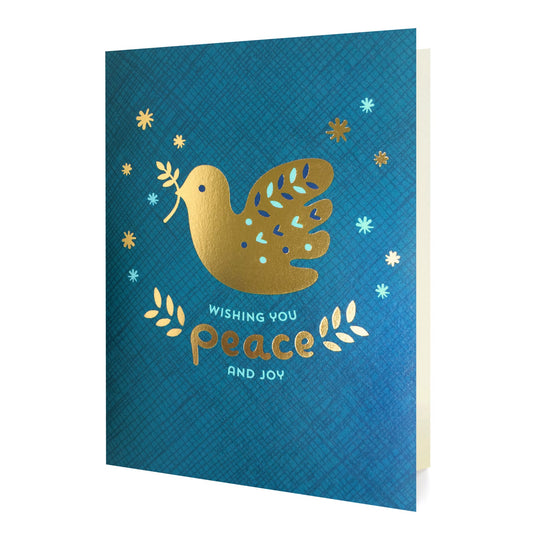 Gold Dove Gold Foil Holiday Card