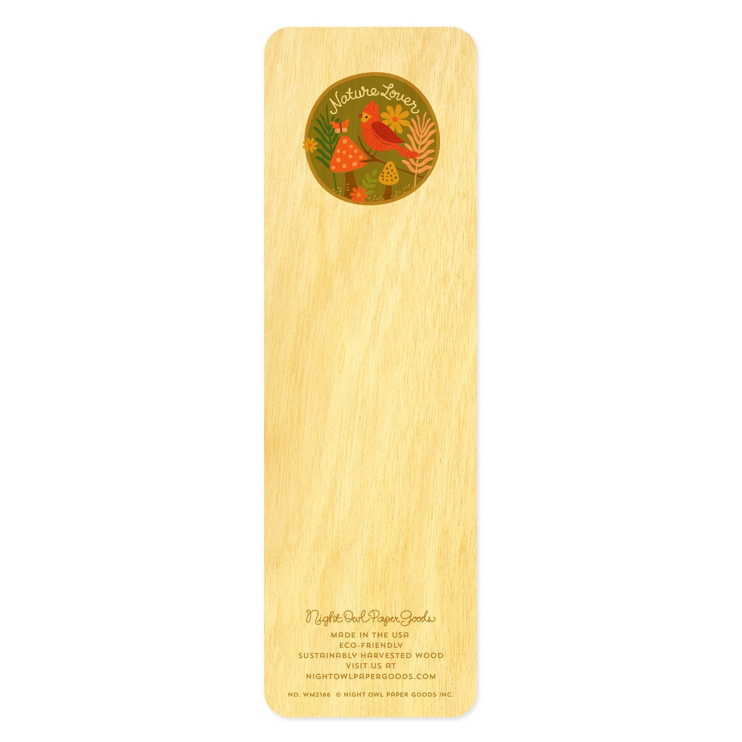 Nature Lover Wood Bookmark