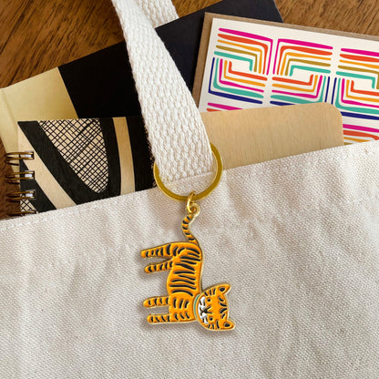 Lil' Tiger Enamel Keychain