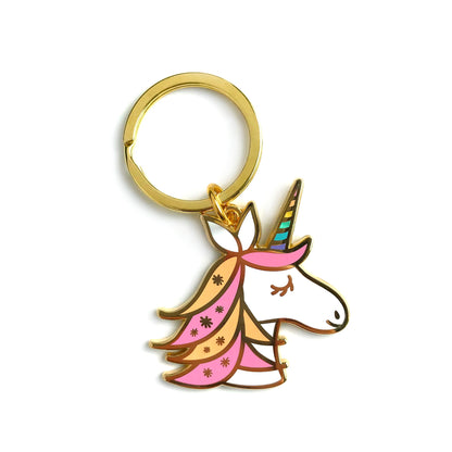 Unicorn Keychain + Pin Gift Set