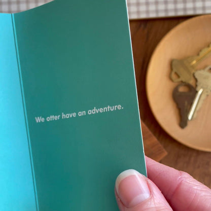 Water Otters Enamel Keychain