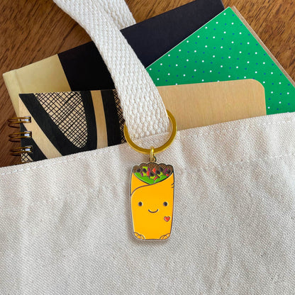 Biggie Burrito Enamel Keychain