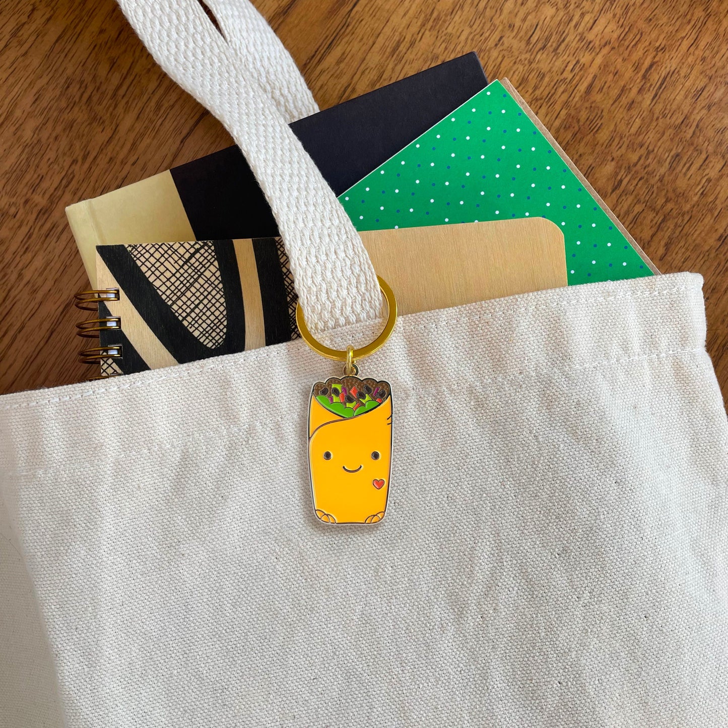 Biggie Burrito Enamel Keychain