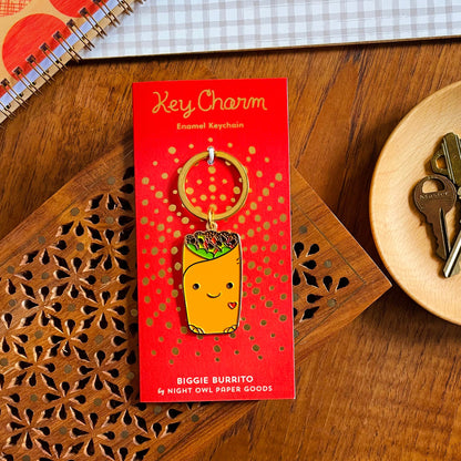 Biggie Burrito Enamel Keychain