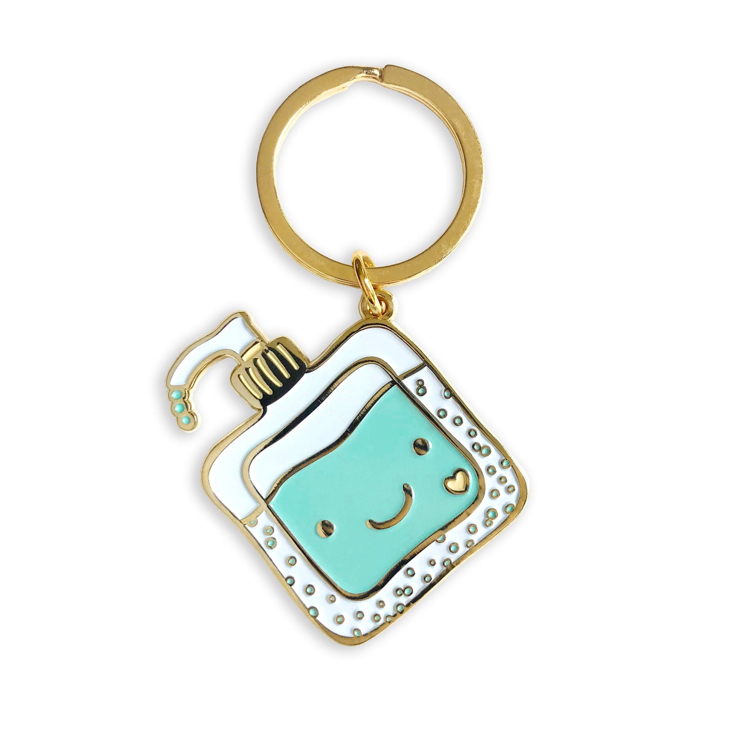 Happy Sanitizer Keychain + Pin Gift Set