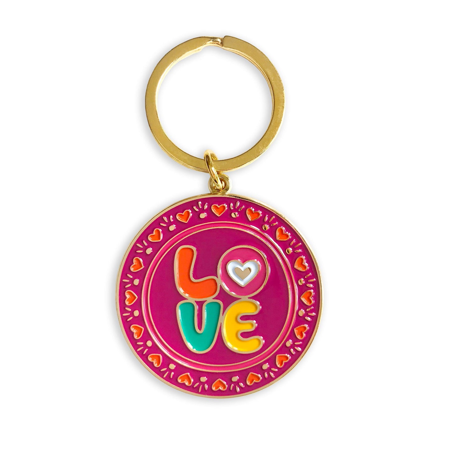 Love Enamel Keychain