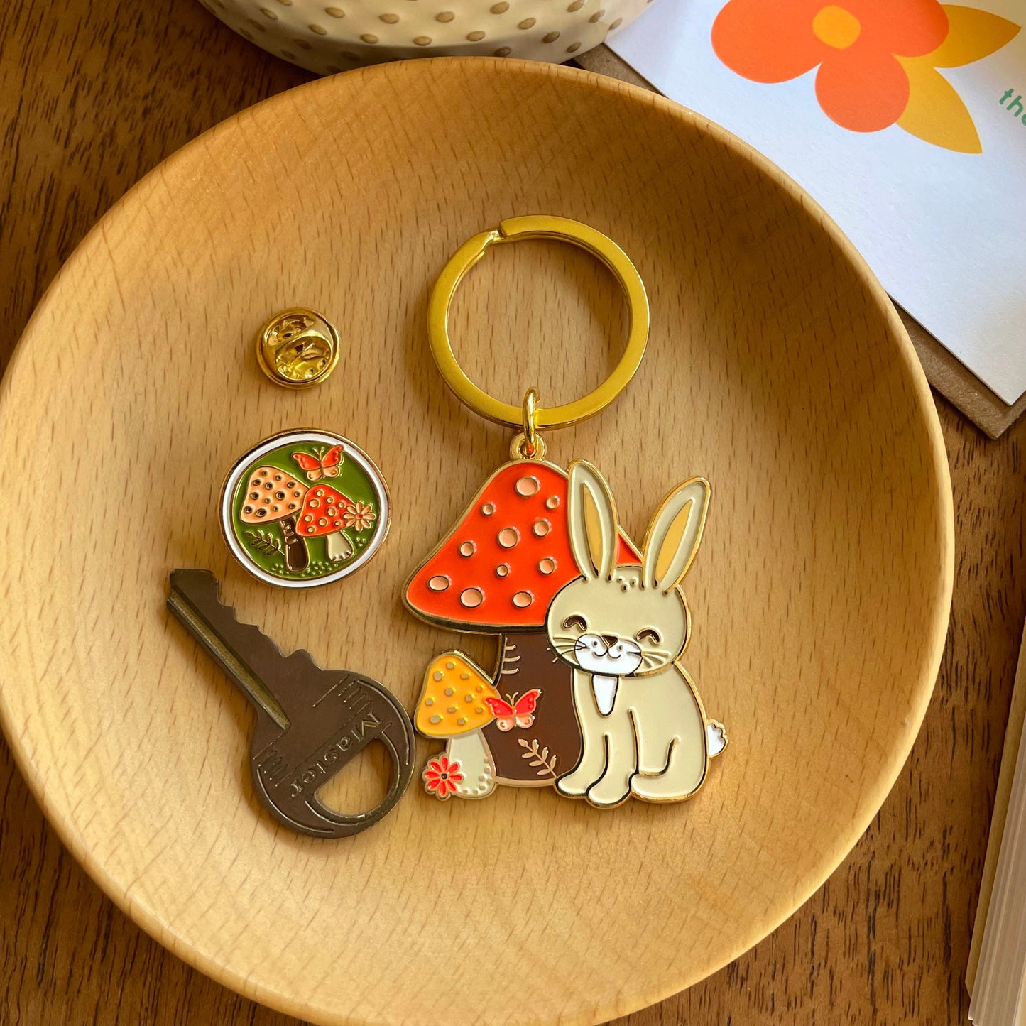 Mushrooms Enamel Pin