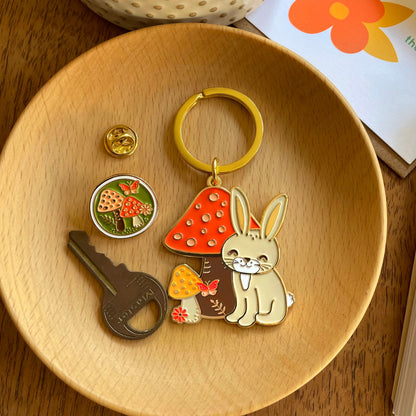 Mushrooms Enamel Pin