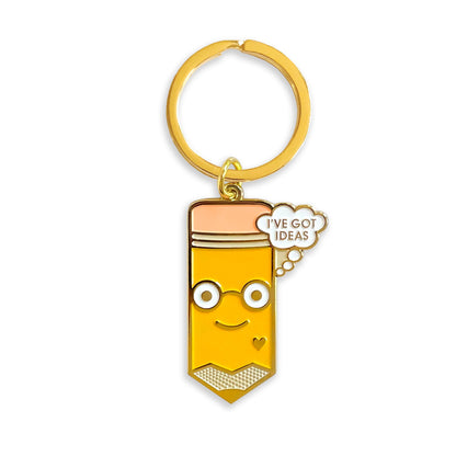 Idea Pencil Enamel Keychain