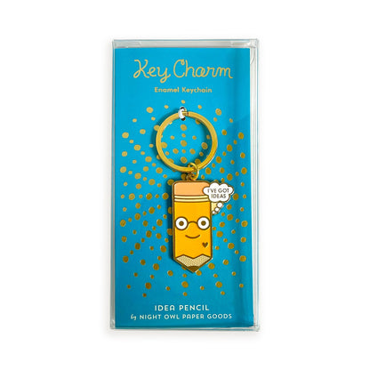 Idea Pencil Enamel Keychain