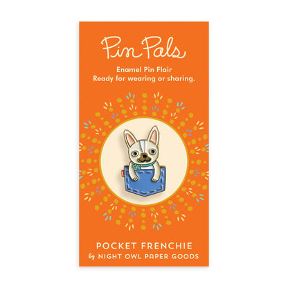 Pocket Frenchie Enamel Pin