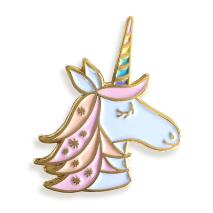 Unicorn Keychain + Pin Gift Set