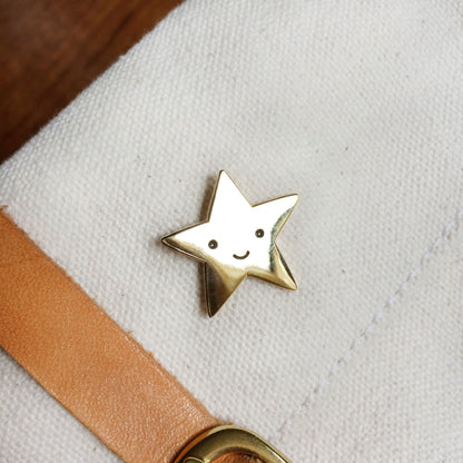 Gold Star Enamel Pin