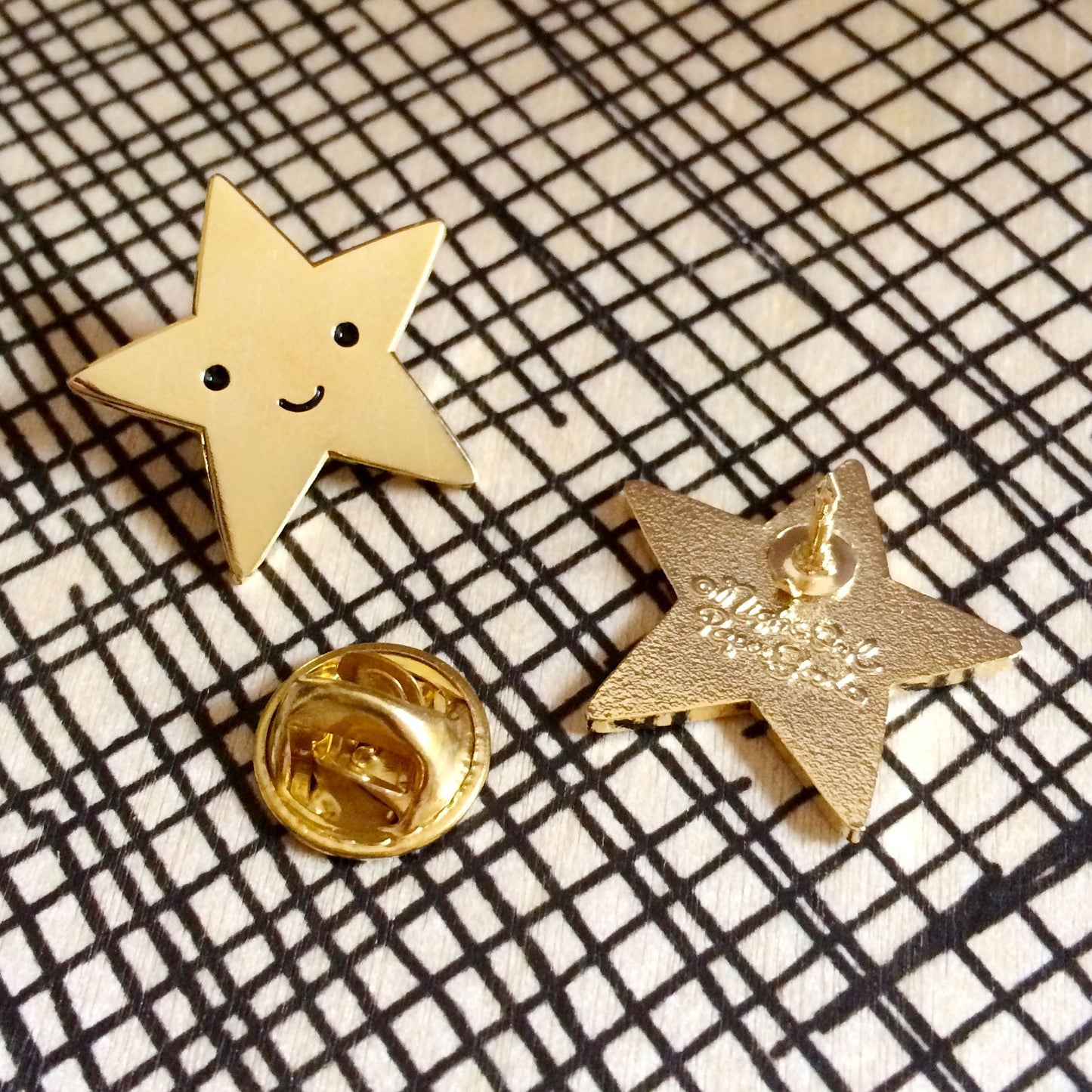 Gold Star Enamel Pin