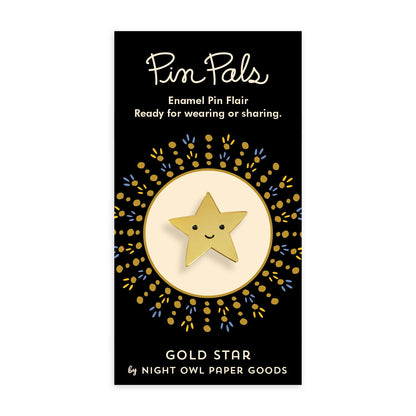 Gold Star Enamel Pin