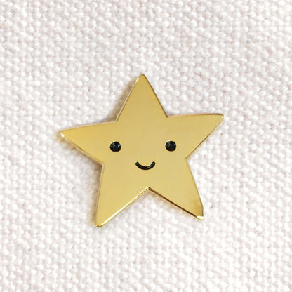 Gold Star Enamel Pin