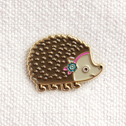 Hedgehog Enamel Pin