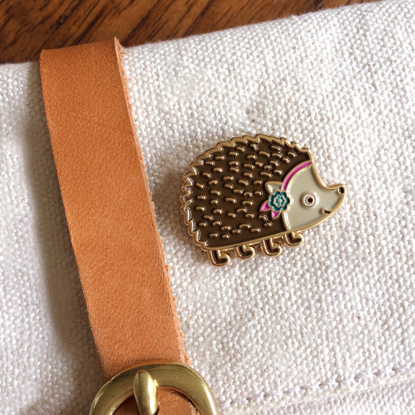 Hedgehog Enamel Pin