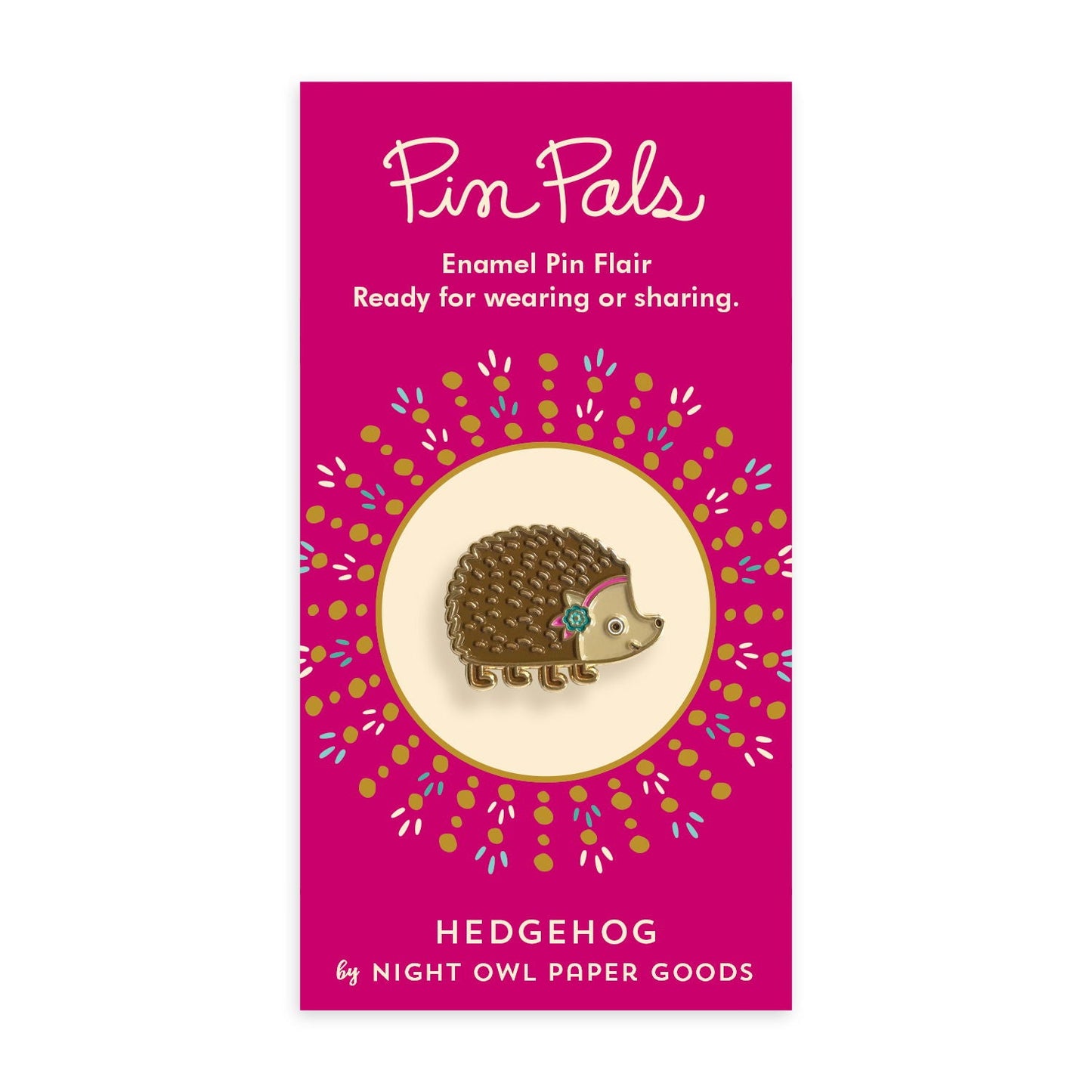 Hedgehog Enamel Pin