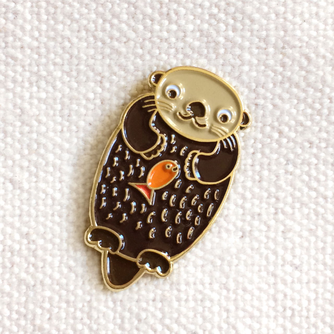 Otter Enamel Pin